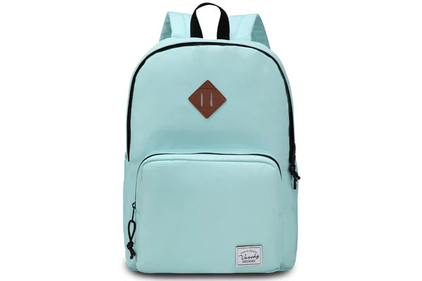 Aqua Vaschy Teens Backpack with main and front zipper openings