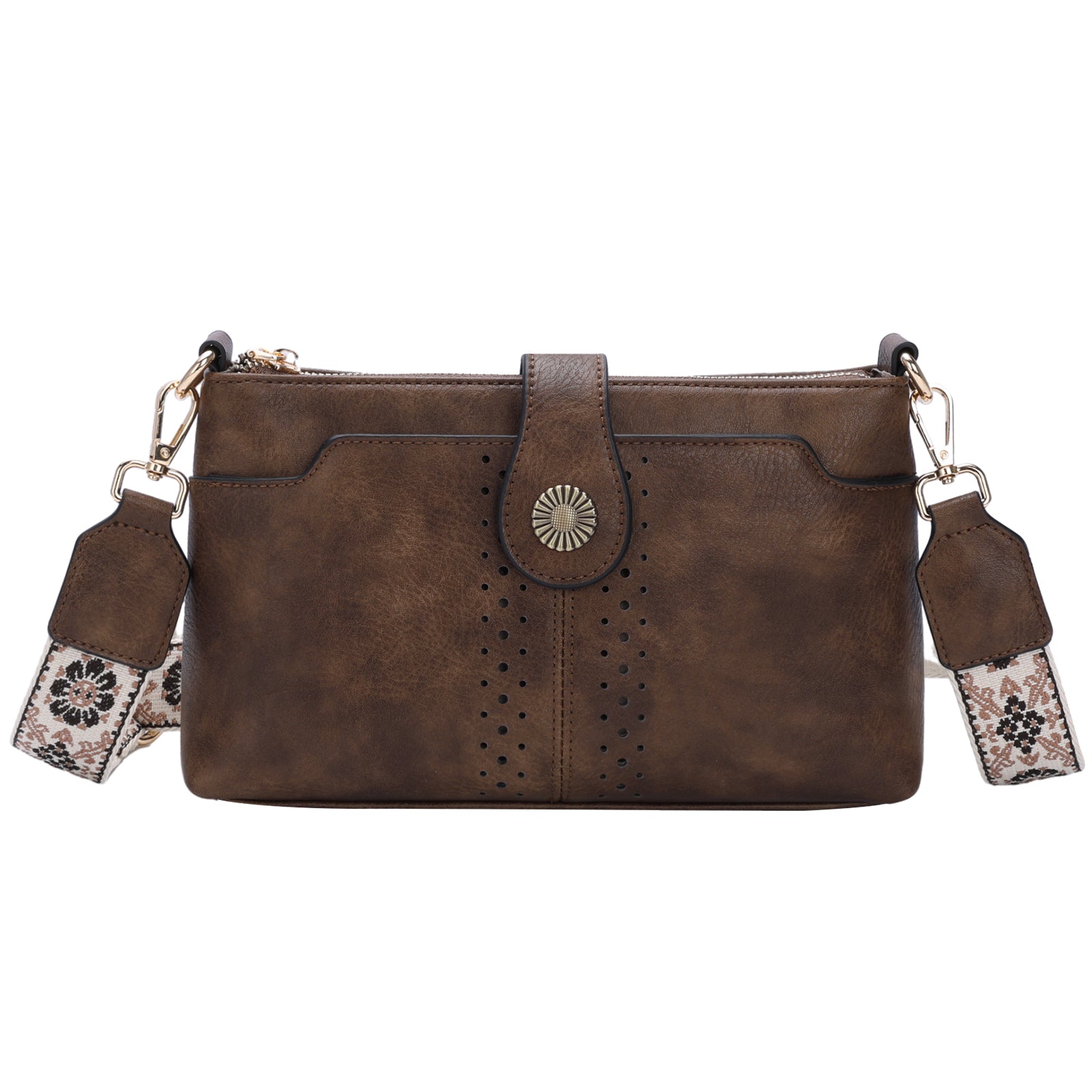 Small Shoulder Handbag with Detachable Guitar Strap