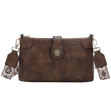 Small Shoulder Handbag with Detachable Guitar Strap
