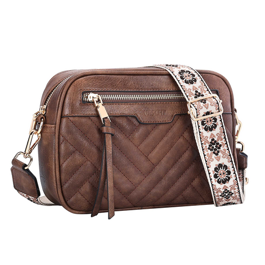 Quilted Chevron Crossbody Purse Bags