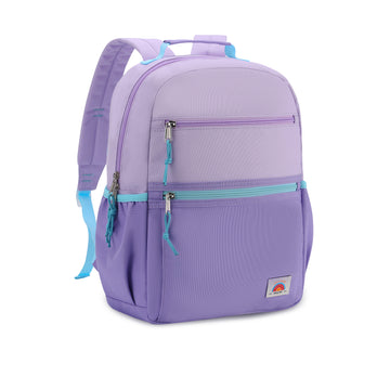 Girls Lightweight Plain Color-block Small Kids Backpack