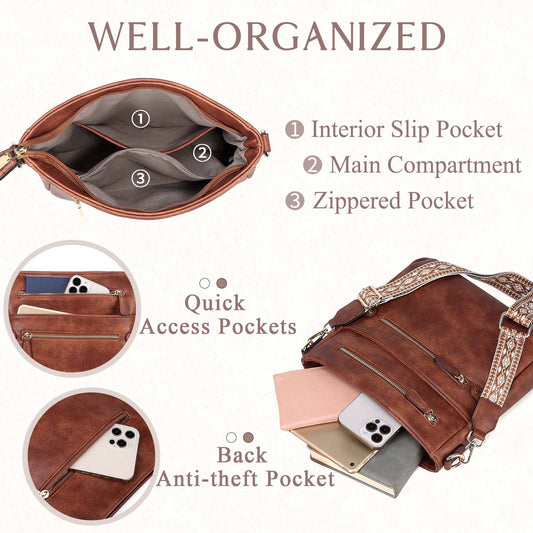 Fashion Vegan  Crossbody Bag