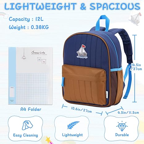 Lightweight Quilted Color-blocked School backpacks