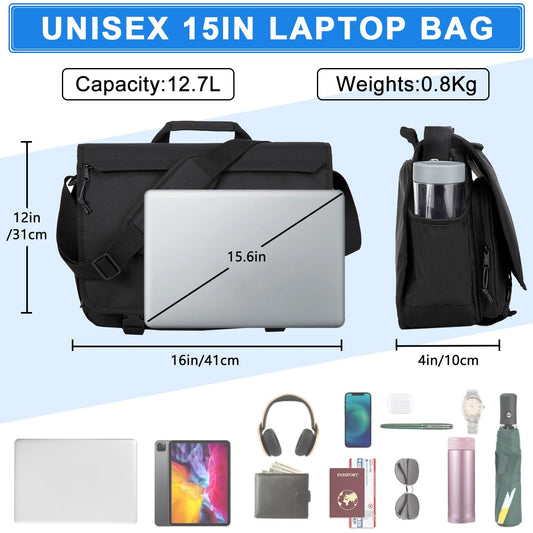 Water Resistant Casual Messenger Bag