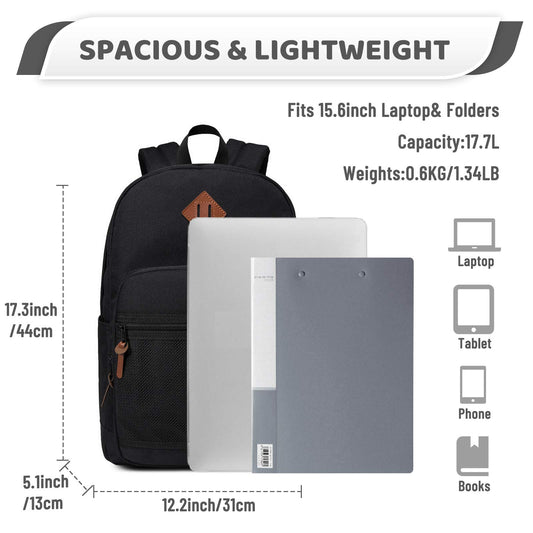 Water Resistant Lightweight Casual Backpack for Men Women