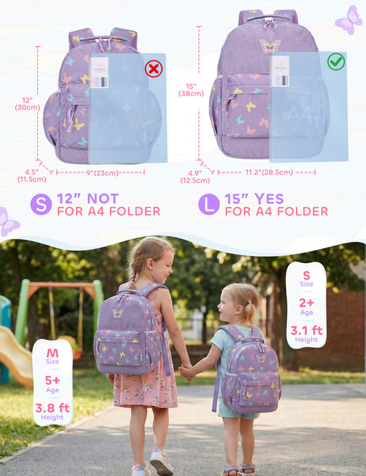 VASCHY Corduroy Toddler Backpack