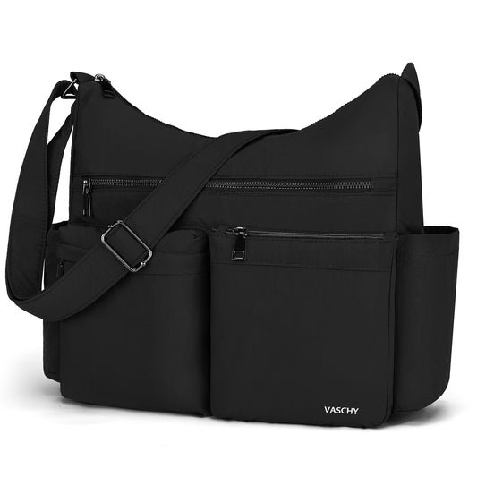 VASCHY Nylon Crossbody Messenger Bag for Women