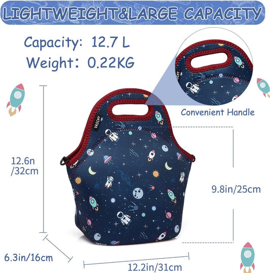 Print Lunch Tote Bag for School