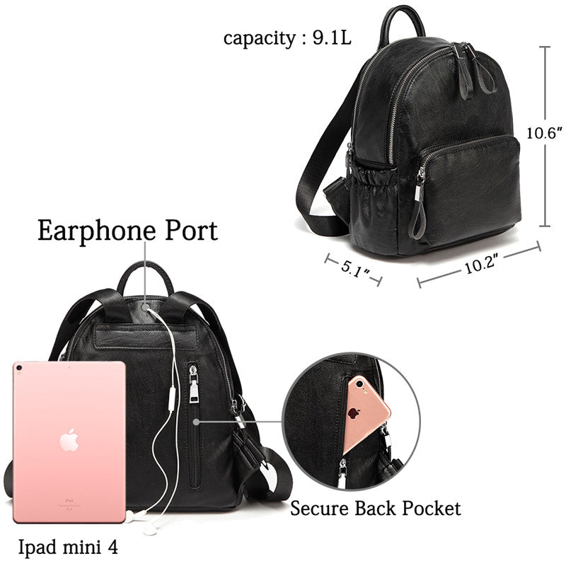 cute black mini backpack purse Mini Backpack Purse