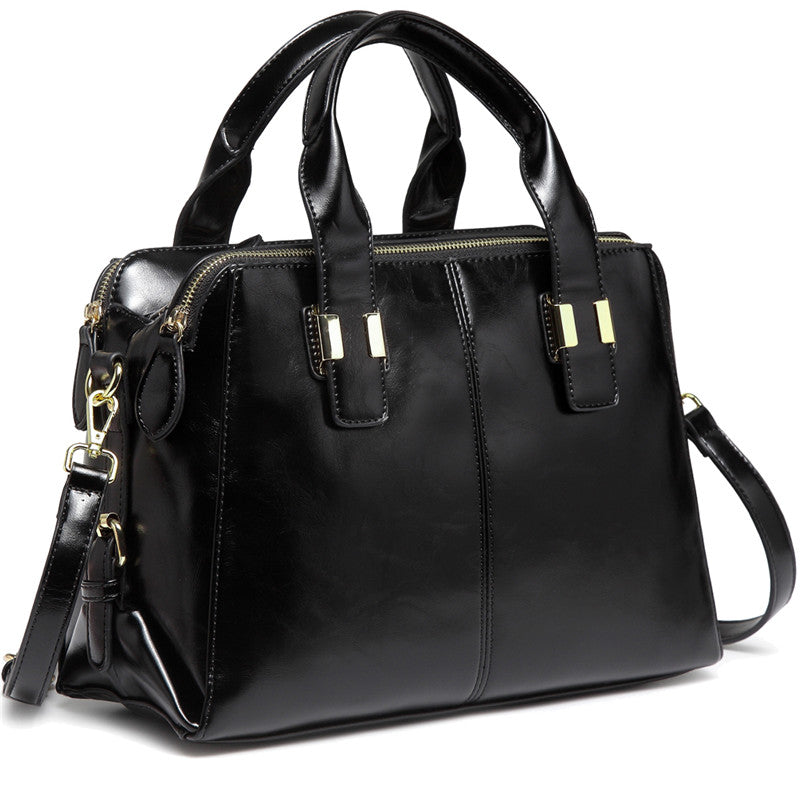 VASCHY Satchel Bag Leather Handbags